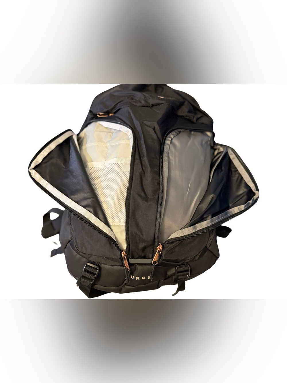 NEW The North Face Women's Surge Backpack, 12" x 6.5" x 19.5", Blk/Rose Gld - Picture 11 of 17